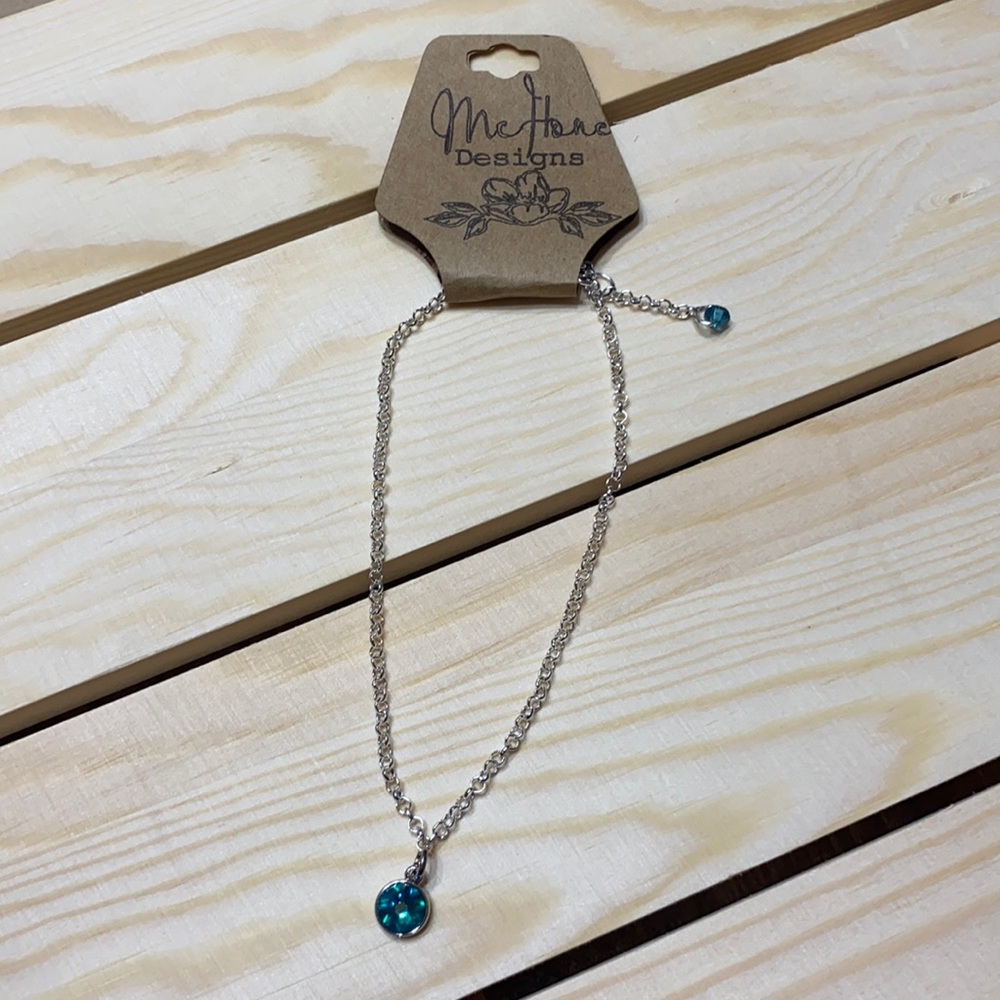 NWT-Sterling Silver Swarovski Crystal Anklet